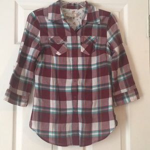 Arizona Plaid Button-down Shirt. Small